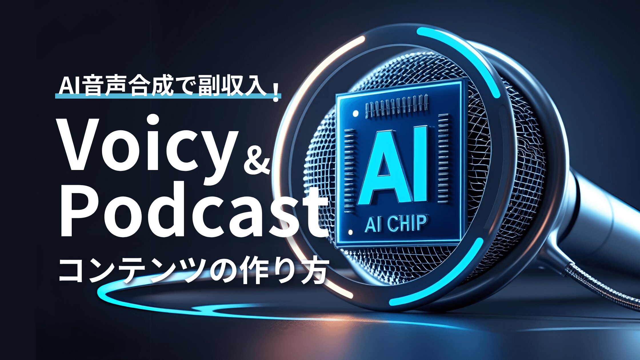 AI音声合成で副収入！Voicy・Podcastコンテンツの作り方